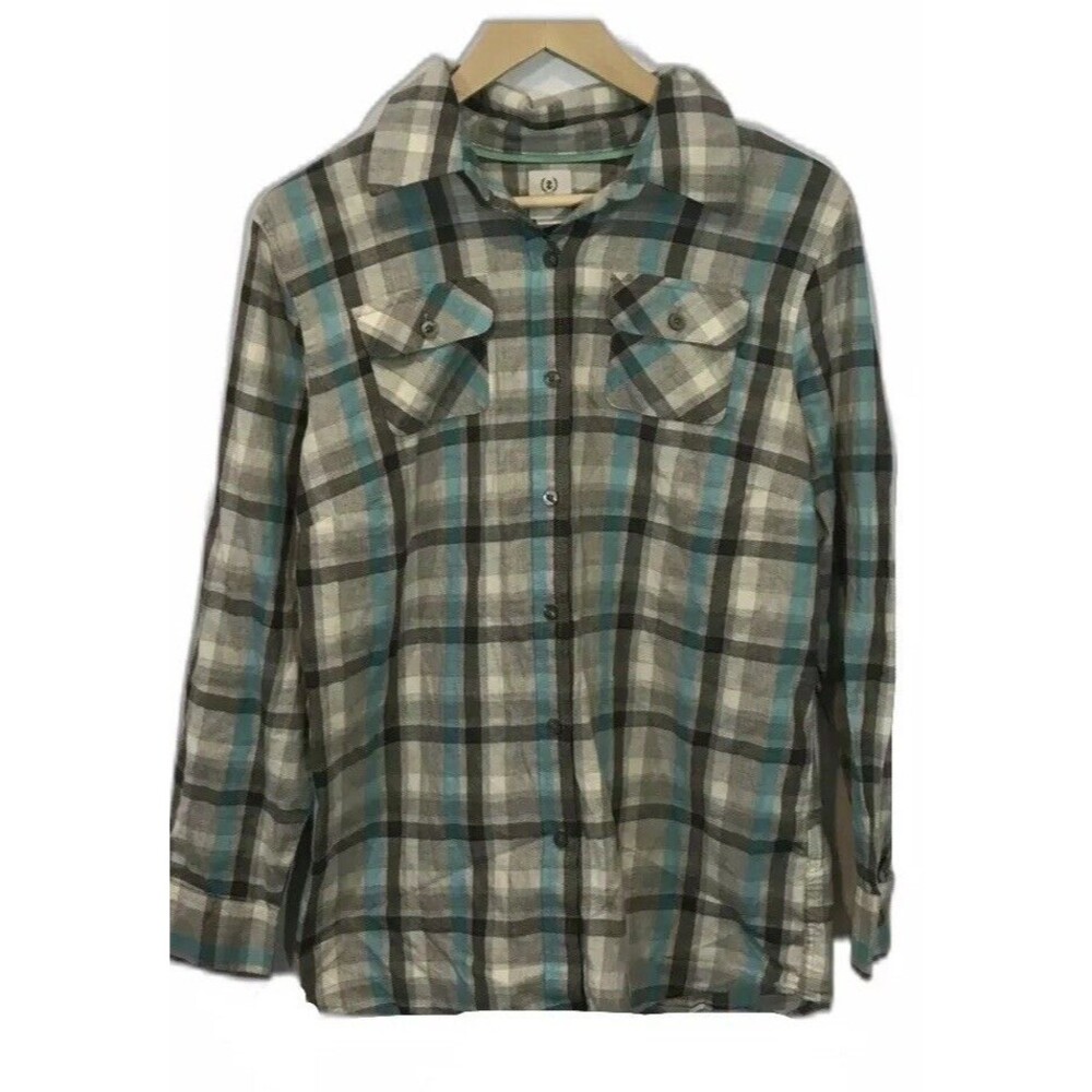Izod Men's Long Sleeve Button Up Shirt Size Medium WORN ONCE